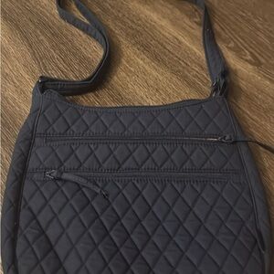 Quilted Navy Crossbody Bag